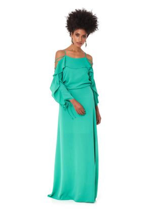 vestido verde tvz