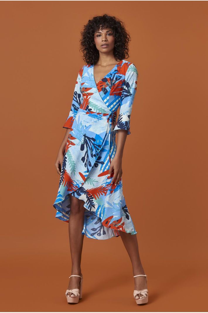 vestido tipo wrap